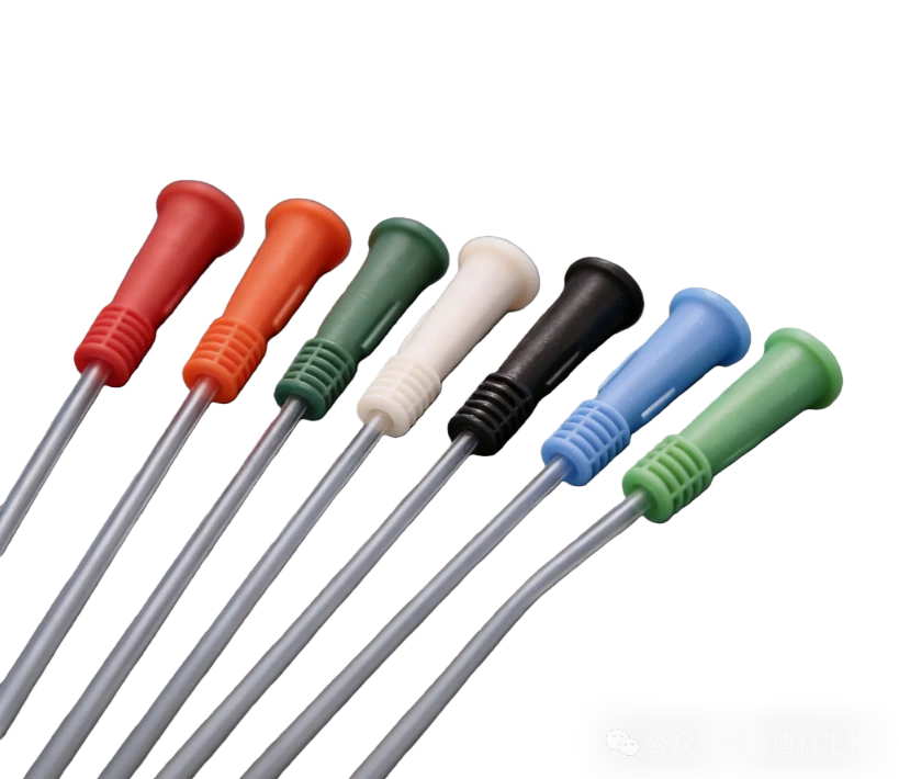 优涂™ 系列亲水涂层在泌尿与外科器械上的应用实物:不同规格导管末端实物